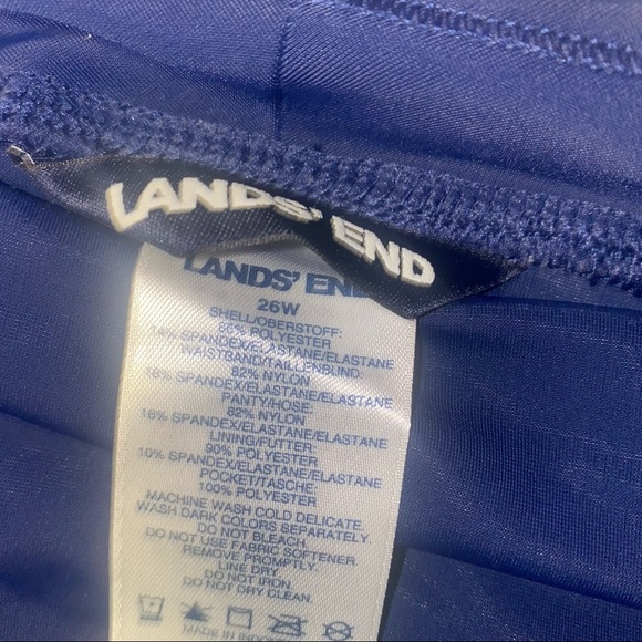 Lands’end 5" Quick Dry board Shorts Swim Cover-up Shorts plus size 26W - Picture 4 of 4